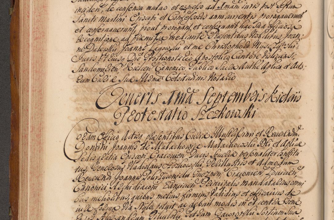 Zdjęcie nr 293 dla obiektu archiwalnego: Volumen V actorum episcopalium R. D. Joannis Małachowski, episcopi Cracoviensis, ducis Severiae per annos 1690 et 1691 acticatorum, quorum index ad finem praesentis voluminis exhibetur adnotatus