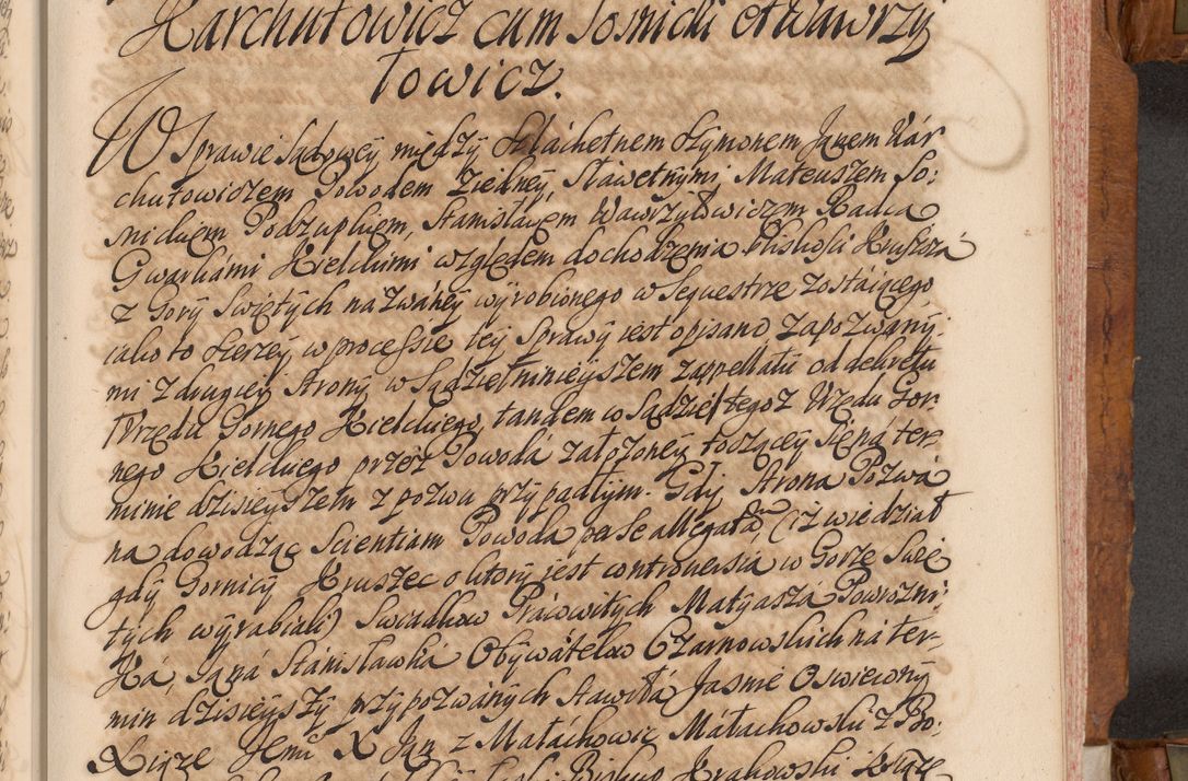 Zdjęcie nr 288 dla obiektu archiwalnego: Volumen V actorum episcopalium R. D. Joannis Małachowski, episcopi Cracoviensis, ducis Severiae per annos 1690 et 1691 acticatorum, quorum index ad finem praesentis voluminis exhibetur adnotatus