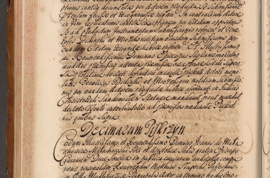 Zdjęcie nr 285 dla obiektu archiwalnego: Volumen V actorum episcopalium R. D. Joannis Małachowski, episcopi Cracoviensis, ducis Severiae per annos 1690 et 1691 acticatorum, quorum index ad finem praesentis voluminis exhibetur adnotatus