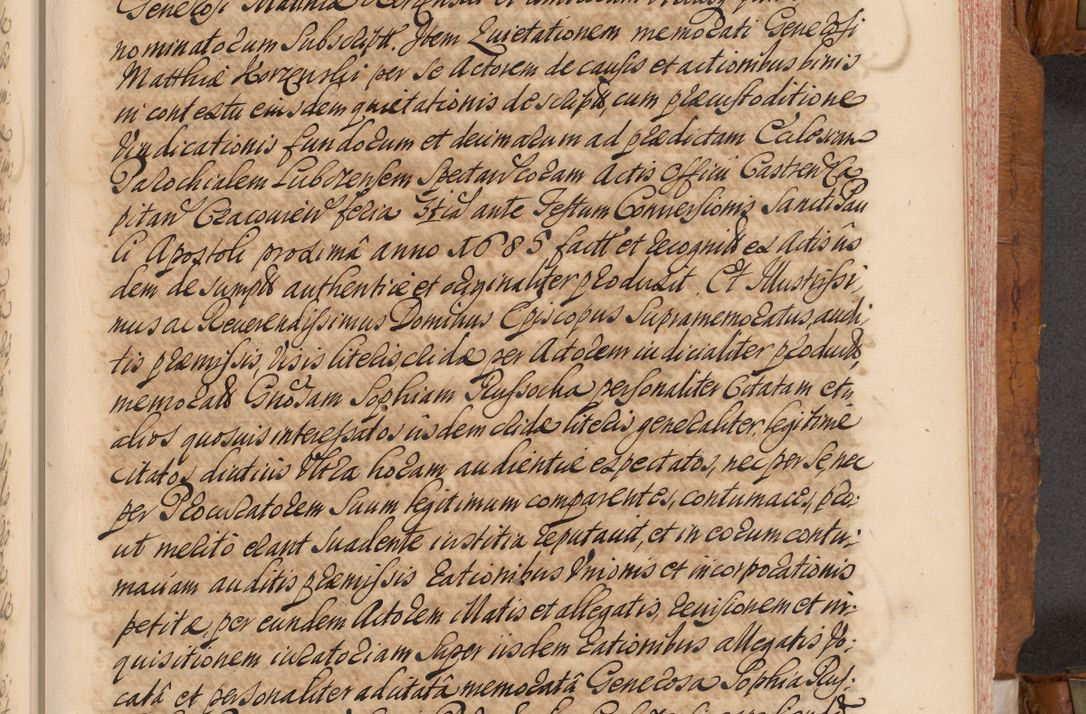 Zdjęcie nr 282 dla obiektu archiwalnego: Volumen V actorum episcopalium R. D. Joannis Małachowski, episcopi Cracoviensis, ducis Severiae per annos 1690 et 1691 acticatorum, quorum index ad finem praesentis voluminis exhibetur adnotatus