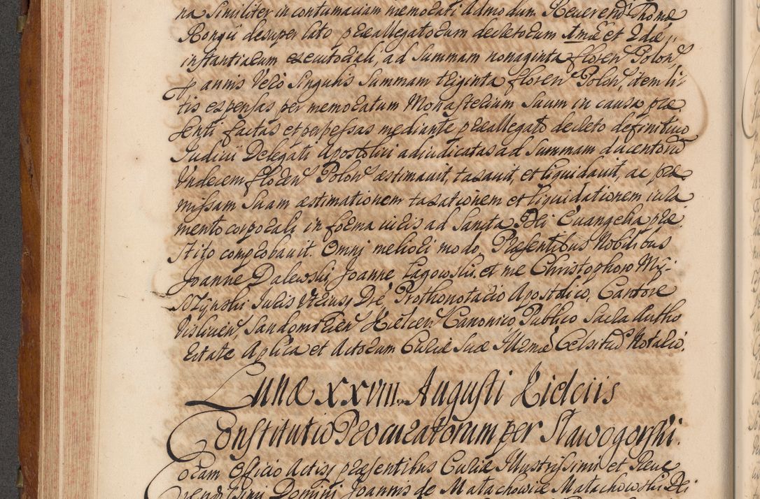 Zdjęcie nr 279 dla obiektu archiwalnego: Volumen V actorum episcopalium R. D. Joannis Małachowski, episcopi Cracoviensis, ducis Severiae per annos 1690 et 1691 acticatorum, quorum index ad finem praesentis voluminis exhibetur adnotatus