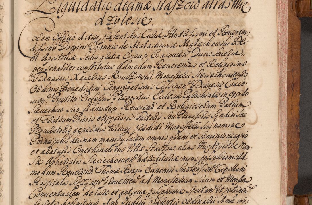 Zdjęcie nr 278 dla obiektu archiwalnego: Volumen V actorum episcopalium R. D. Joannis Małachowski, episcopi Cracoviensis, ducis Severiae per annos 1690 et 1691 acticatorum, quorum index ad finem praesentis voluminis exhibetur adnotatus
