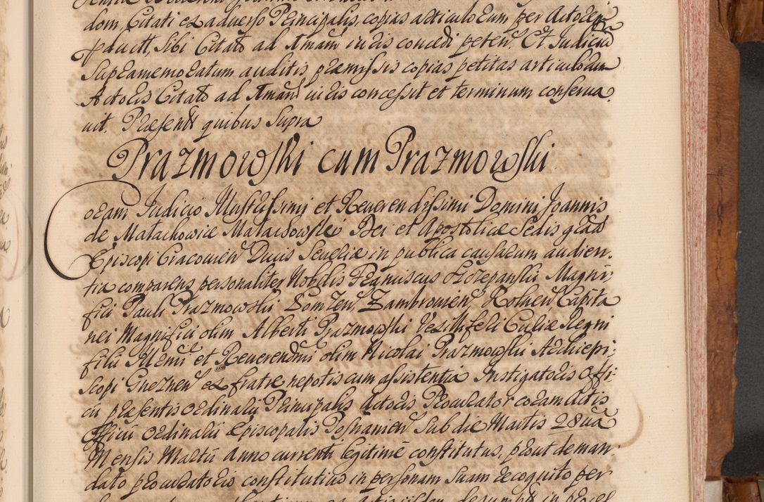 Zdjęcie nr 262 dla obiektu archiwalnego: Volumen V actorum episcopalium R. D. Joannis Małachowski, episcopi Cracoviensis, ducis Severiae per annos 1690 et 1691 acticatorum, quorum index ad finem praesentis voluminis exhibetur adnotatus