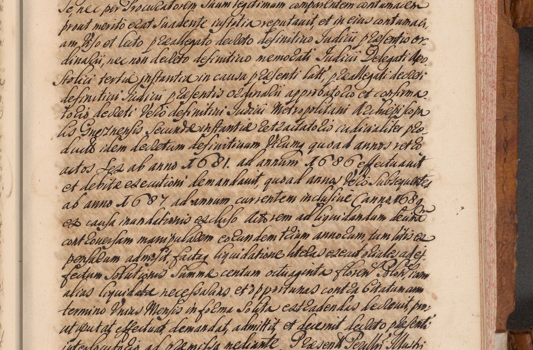 Zdjęcie nr 244 dla obiektu archiwalnego: Volumen V actorum episcopalium R. D. Joannis Małachowski, episcopi Cracoviensis, ducis Severiae per annos 1690 et 1691 acticatorum, quorum index ad finem praesentis voluminis exhibetur adnotatus