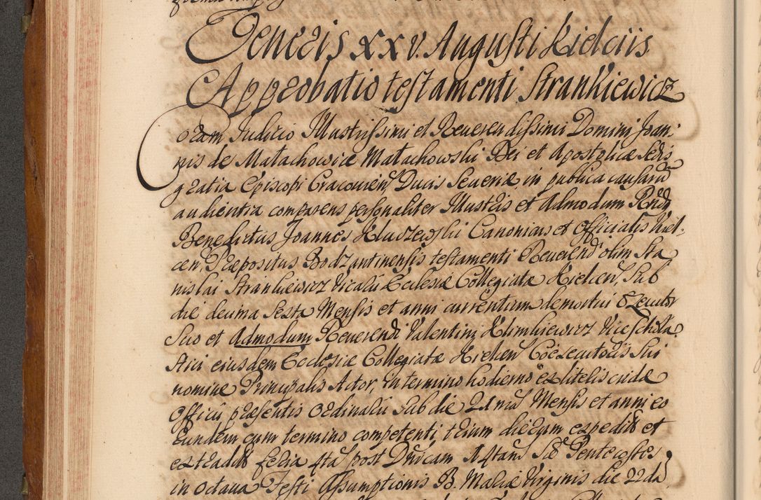 Zdjęcie nr 239 dla obiektu archiwalnego: Volumen V actorum episcopalium R. D. Joannis Małachowski, episcopi Cracoviensis, ducis Severiae per annos 1690 et 1691 acticatorum, quorum index ad finem praesentis voluminis exhibetur adnotatus