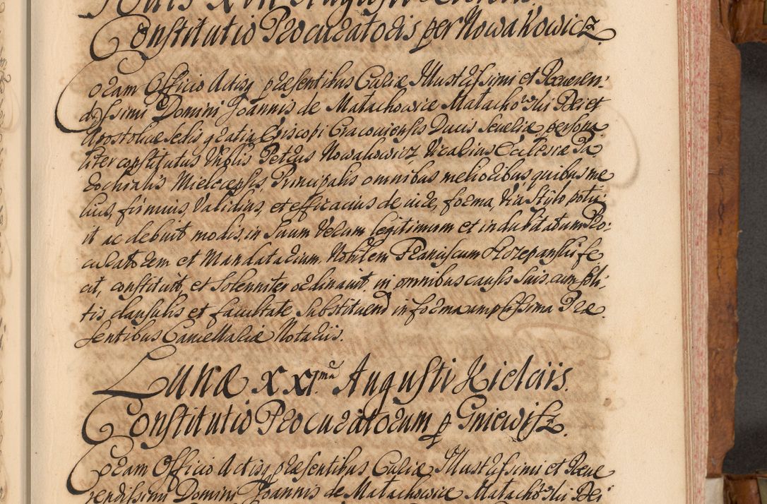 Zdjęcie nr 238 dla obiektu archiwalnego: Volumen V actorum episcopalium R. D. Joannis Małachowski, episcopi Cracoviensis, ducis Severiae per annos 1690 et 1691 acticatorum, quorum index ad finem praesentis voluminis exhibetur adnotatus