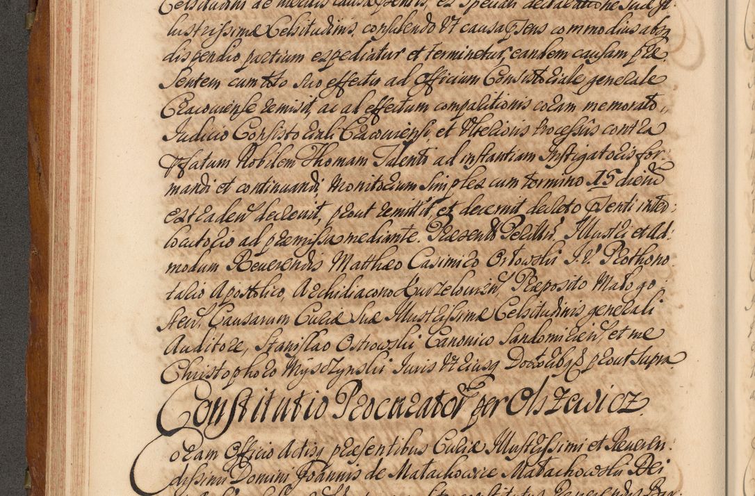 Zdjęcie nr 217 dla obiektu archiwalnego: Volumen V actorum episcopalium R. D. Joannis Małachowski, episcopi Cracoviensis, ducis Severiae per annos 1690 et 1691 acticatorum, quorum index ad finem praesentis voluminis exhibetur adnotatus