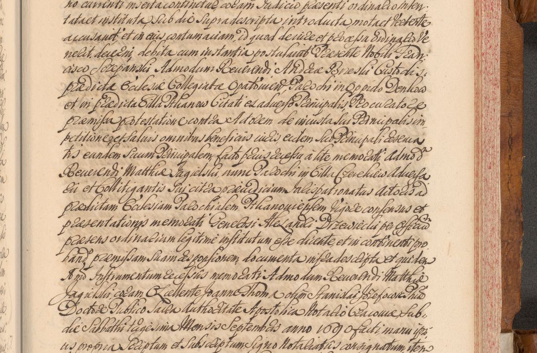 Zdjęcie nr 592 dla obiektu archiwalnego: Volumen V actorum episcopalium R. D. Joannis Małachowski, episcopi Cracoviensis, ducis Severiae per annos 1690 et 1691 acticatorum, quorum index ad finem praesentis voluminis exhibetur adnotatus