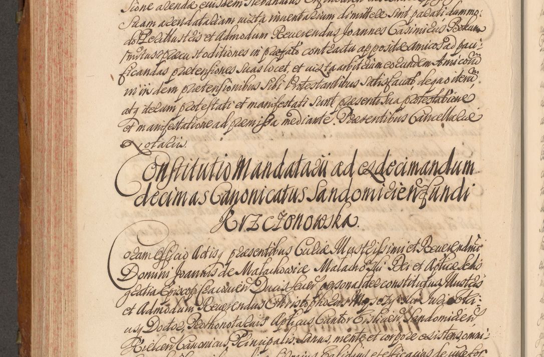 Zdjęcie nr 585 dla obiektu archiwalnego: Volumen V actorum episcopalium R. D. Joannis Małachowski, episcopi Cracoviensis, ducis Severiae per annos 1690 et 1691 acticatorum, quorum index ad finem praesentis voluminis exhibetur adnotatus