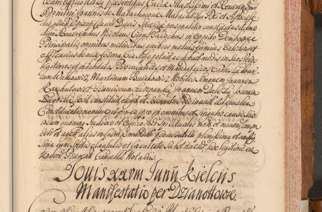 Zdjęcie nr 584 dla obiektu archiwalnego: Volumen V actorum episcopalium R. D. Joannis Małachowski, episcopi Cracoviensis, ducis Severiae per annos 1690 et 1691 acticatorum, quorum index ad finem praesentis voluminis exhibetur adnotatus