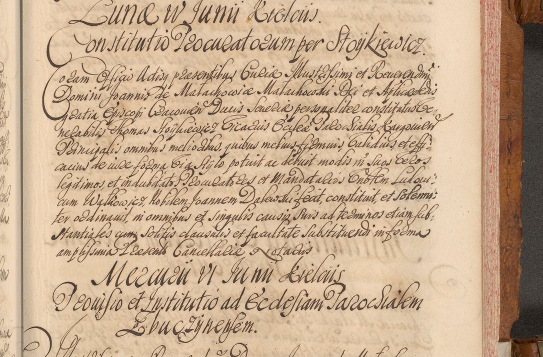 Zdjęcie nr 542 dla obiektu archiwalnego: Volumen V actorum episcopalium R. D. Joannis Małachowski, episcopi Cracoviensis, ducis Severiae per annos 1690 et 1691 acticatorum, quorum index ad finem praesentis voluminis exhibetur adnotatus