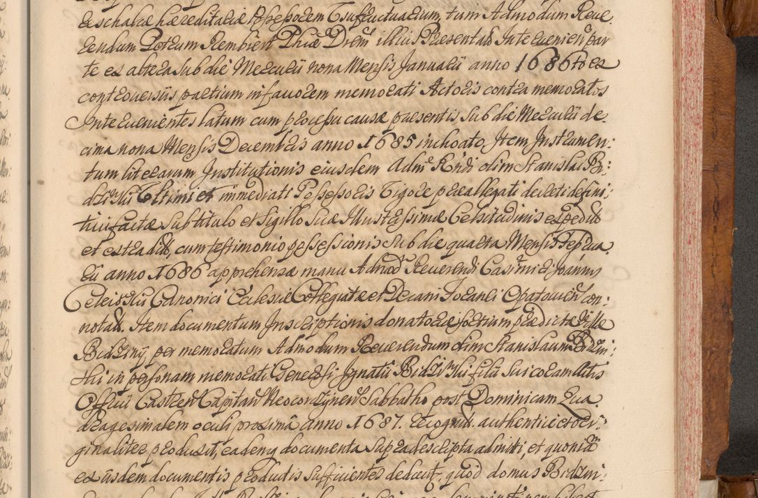Zdjęcie nr 518 dla obiektu archiwalnego: Volumen V actorum episcopalium R. D. Joannis Małachowski, episcopi Cracoviensis, ducis Severiae per annos 1690 et 1691 acticatorum, quorum index ad finem praesentis voluminis exhibetur adnotatus