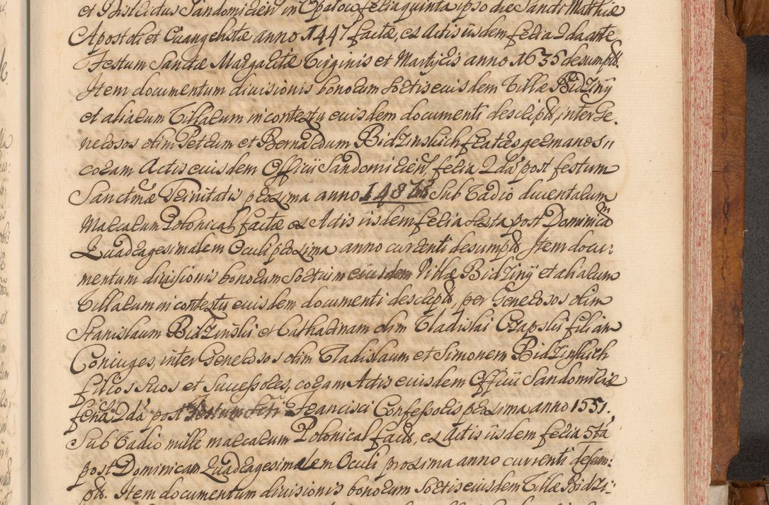 Zdjęcie nr 516 dla obiektu archiwalnego: Volumen V actorum episcopalium R. D. Joannis Małachowski, episcopi Cracoviensis, ducis Severiae per annos 1690 et 1691 acticatorum, quorum index ad finem praesentis voluminis exhibetur adnotatus