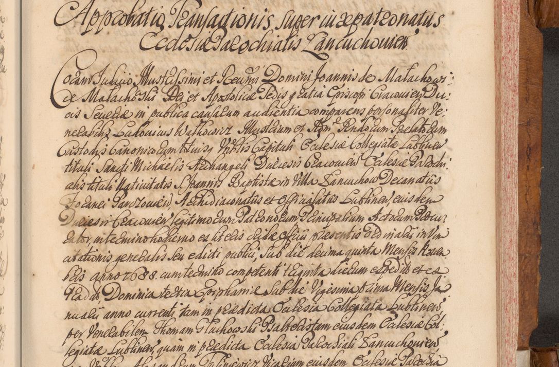 Zdjęcie nr 484 dla obiektu archiwalnego: Volumen V actorum episcopalium R. D. Joannis Małachowski, episcopi Cracoviensis, ducis Severiae per annos 1690 et 1691 acticatorum, quorum index ad finem praesentis voluminis exhibetur adnotatus