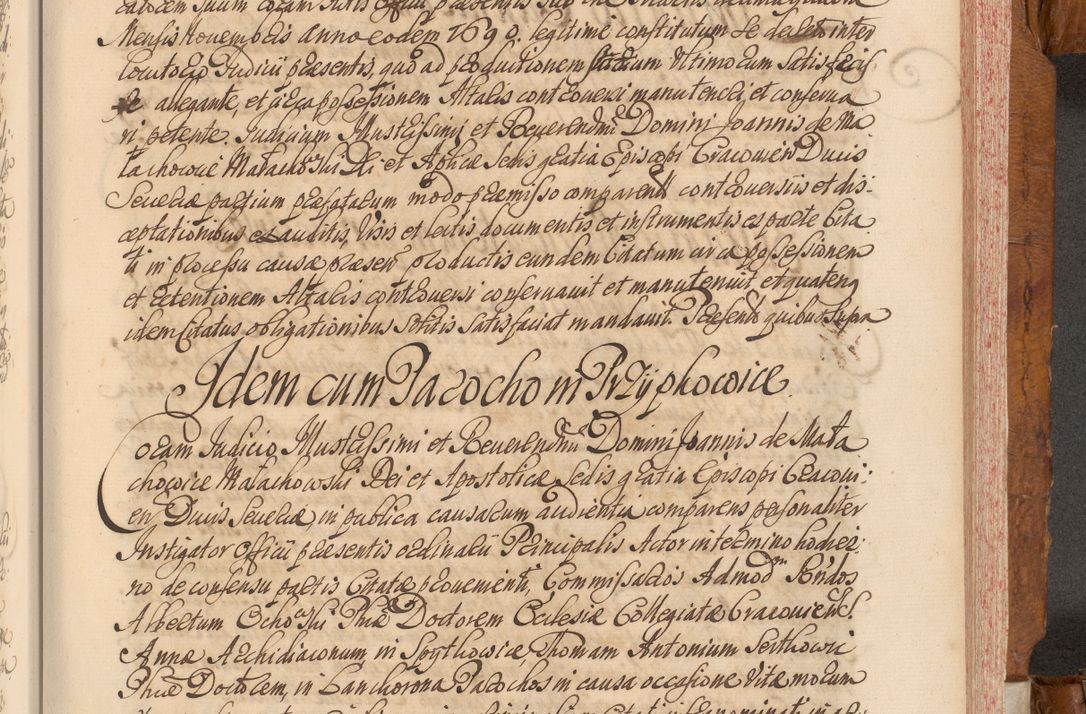 Zdjęcie nr 482 dla obiektu archiwalnego: Volumen V actorum episcopalium R. D. Joannis Małachowski, episcopi Cracoviensis, ducis Severiae per annos 1690 et 1691 acticatorum, quorum index ad finem praesentis voluminis exhibetur adnotatus