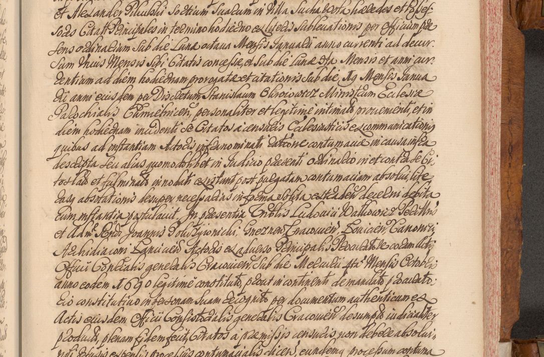 Zdjęcie nr 446 dla obiektu archiwalnego: Volumen V actorum episcopalium R. D. Joannis Małachowski, episcopi Cracoviensis, ducis Severiae per annos 1690 et 1691 acticatorum, quorum index ad finem praesentis voluminis exhibetur adnotatus