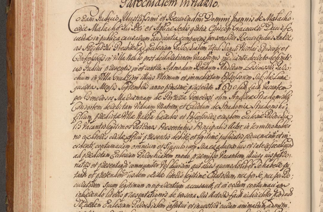Zdjęcie nr 445 dla obiektu archiwalnego: Volumen V actorum episcopalium R. D. Joannis Małachowski, episcopi Cracoviensis, ducis Severiae per annos 1690 et 1691 acticatorum, quorum index ad finem praesentis voluminis exhibetur adnotatus