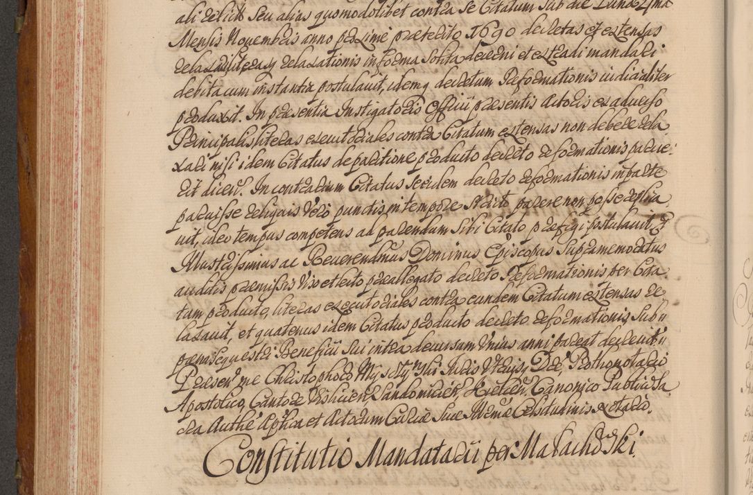 Zdjęcie nr 441 dla obiektu archiwalnego: Volumen V actorum episcopalium R. D. Joannis Małachowski, episcopi Cracoviensis, ducis Severiae per annos 1690 et 1691 acticatorum, quorum index ad finem praesentis voluminis exhibetur adnotatus