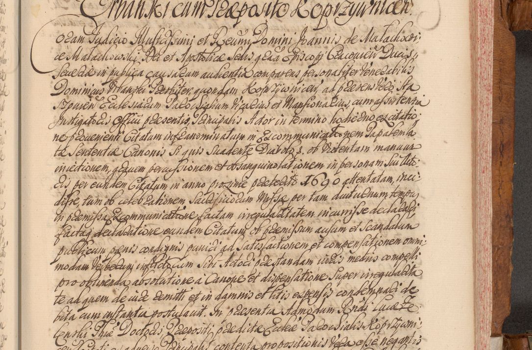 Zdjęcie nr 430 dla obiektu archiwalnego: Volumen V actorum episcopalium R. D. Joannis Małachowski, episcopi Cracoviensis, ducis Severiae per annos 1690 et 1691 acticatorum, quorum index ad finem praesentis voluminis exhibetur adnotatus