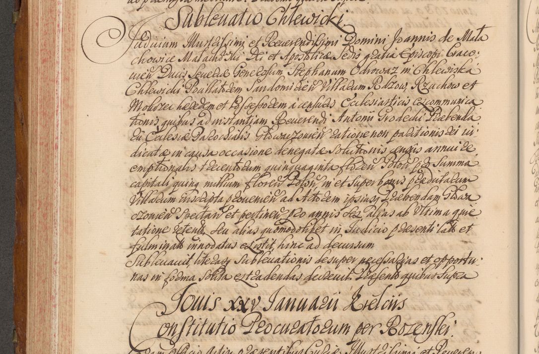 Zdjęcie nr 421 dla obiektu archiwalnego: Volumen V actorum episcopalium R. D. Joannis Małachowski, episcopi Cracoviensis, ducis Severiae per annos 1690 et 1691 acticatorum, quorum index ad finem praesentis voluminis exhibetur adnotatus