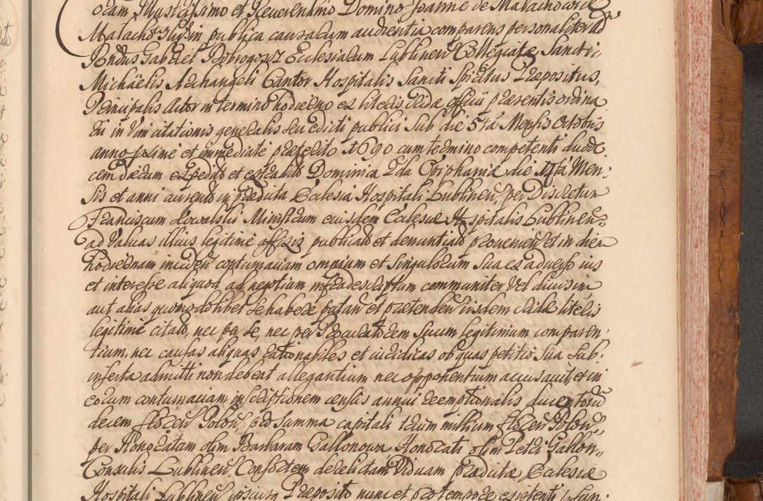 Zdjęcie nr 422 dla obiektu archiwalnego: Volumen V actorum episcopalium R. D. Joannis Małachowski, episcopi Cracoviensis, ducis Severiae per annos 1690 et 1691 acticatorum, quorum index ad finem praesentis voluminis exhibetur adnotatus