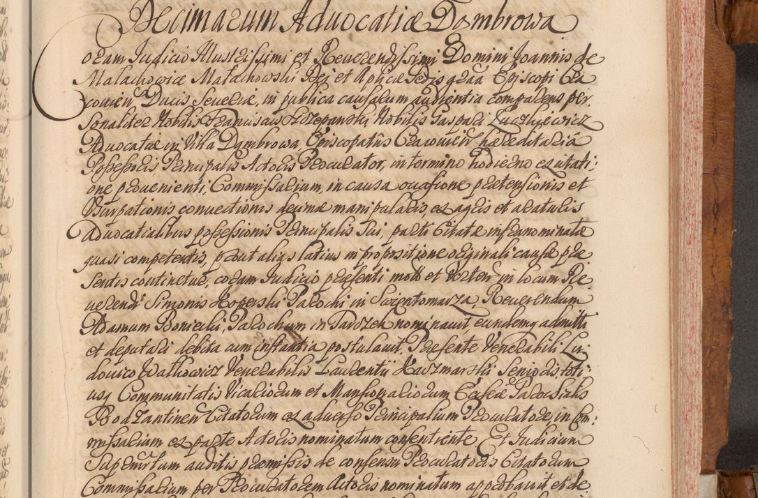 Zdjęcie nr 404 dla obiektu archiwalnego: Volumen V actorum episcopalium R. D. Joannis Małachowski, episcopi Cracoviensis, ducis Severiae per annos 1690 et 1691 acticatorum, quorum index ad finem praesentis voluminis exhibetur adnotatus