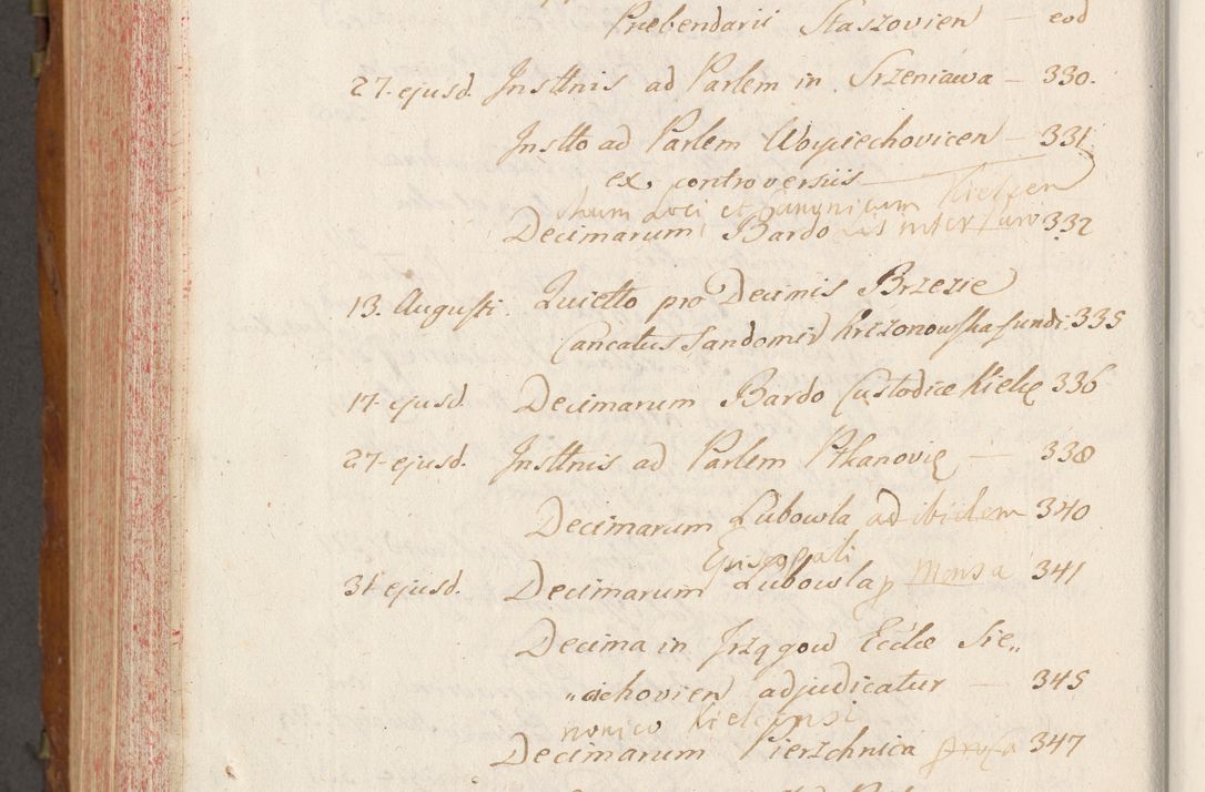 Zdjęcie nr 881 dla obiektu archiwalnego: Volumen V actorum episcopalium R. D. Joannis Małachowski, episcopi Cracoviensis, ducis Severiae per annos 1690 et 1691 acticatorum, quorum index ad finem praesentis voluminis exhibetur adnotatus