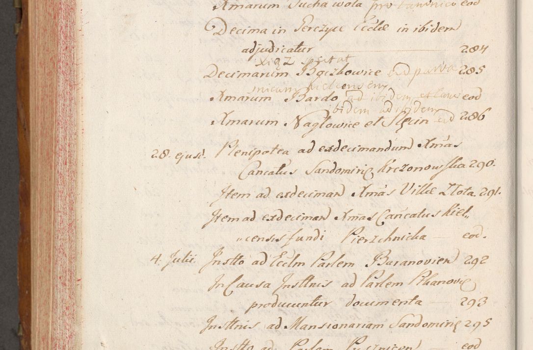 Zdjęcie nr 879 dla obiektu archiwalnego: Volumen V actorum episcopalium R. D. Joannis Małachowski, episcopi Cracoviensis, ducis Severiae per annos 1690 et 1691 acticatorum, quorum index ad finem praesentis voluminis exhibetur adnotatus