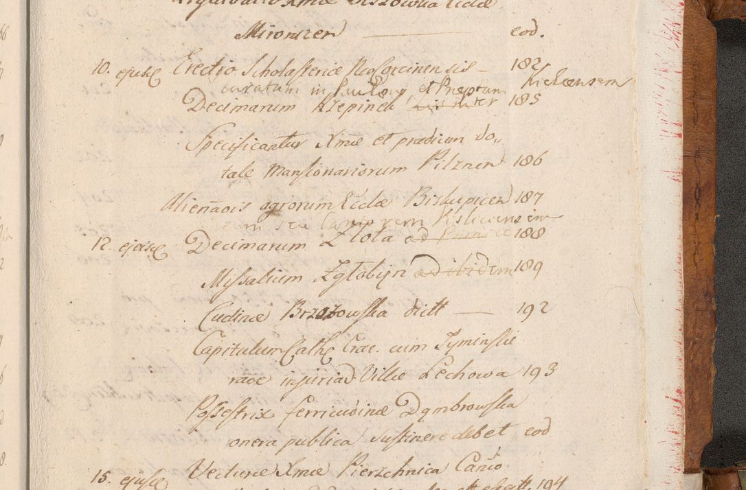 Zdjęcie nr 874 dla obiektu archiwalnego: Volumen V actorum episcopalium R. D. Joannis Małachowski, episcopi Cracoviensis, ducis Severiae per annos 1690 et 1691 acticatorum, quorum index ad finem praesentis voluminis exhibetur adnotatus