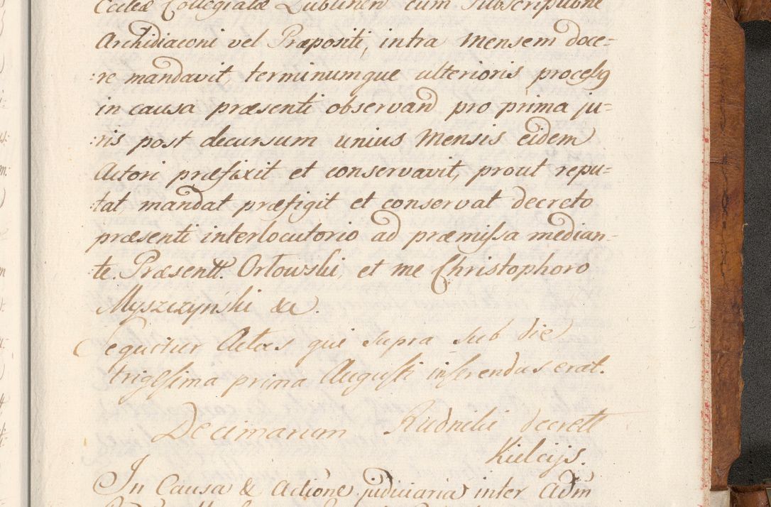 Zdjęcie nr 858 dla obiektu archiwalnego: Volumen V actorum episcopalium R. D. Joannis Małachowski, episcopi Cracoviensis, ducis Severiae per annos 1690 et 1691 acticatorum, quorum index ad finem praesentis voluminis exhibetur adnotatus