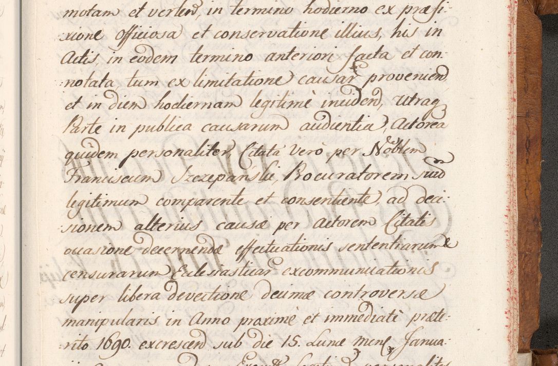 Zdjęcie nr 840 dla obiektu archiwalnego: Volumen V actorum episcopalium R. D. Joannis Małachowski, episcopi Cracoviensis, ducis Severiae per annos 1690 et 1691 acticatorum, quorum index ad finem praesentis voluminis exhibetur adnotatus