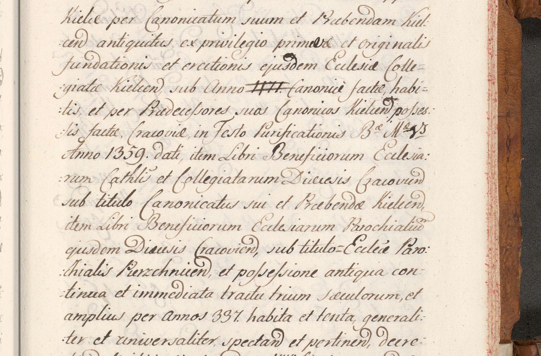 Zdjęcie nr 822 dla obiektu archiwalnego: Volumen V actorum episcopalium R. D. Joannis Małachowski, episcopi Cracoviensis, ducis Severiae per annos 1690 et 1691 acticatorum, quorum index ad finem praesentis voluminis exhibetur adnotatus