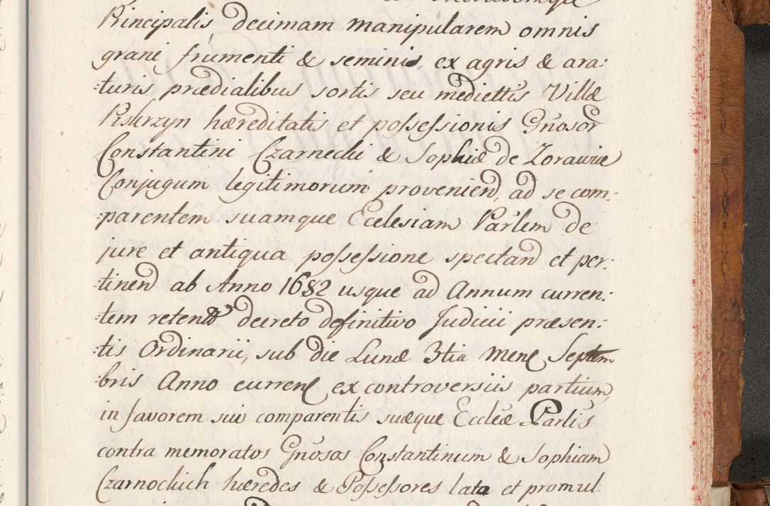 Zdjęcie nr 816 dla obiektu archiwalnego: Volumen V actorum episcopalium R. D. Joannis Małachowski, episcopi Cracoviensis, ducis Severiae per annos 1690 et 1691 acticatorum, quorum index ad finem praesentis voluminis exhibetur adnotatus