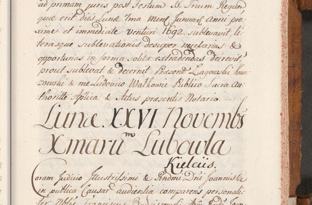 Zdjęcie nr 812 dla obiektu archiwalnego: Volumen V actorum episcopalium R. D. Joannis Małachowski, episcopi Cracoviensis, ducis Severiae per annos 1690 et 1691 acticatorum, quorum index ad finem praesentis voluminis exhibetur adnotatus