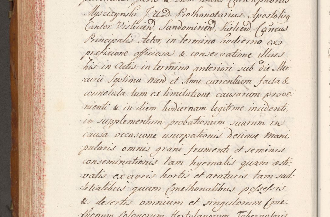 Zdjęcie nr 803 dla obiektu archiwalnego: Volumen V actorum episcopalium R. D. Joannis Małachowski, episcopi Cracoviensis, ducis Severiae per annos 1690 et 1691 acticatorum, quorum index ad finem praesentis voluminis exhibetur adnotatus
