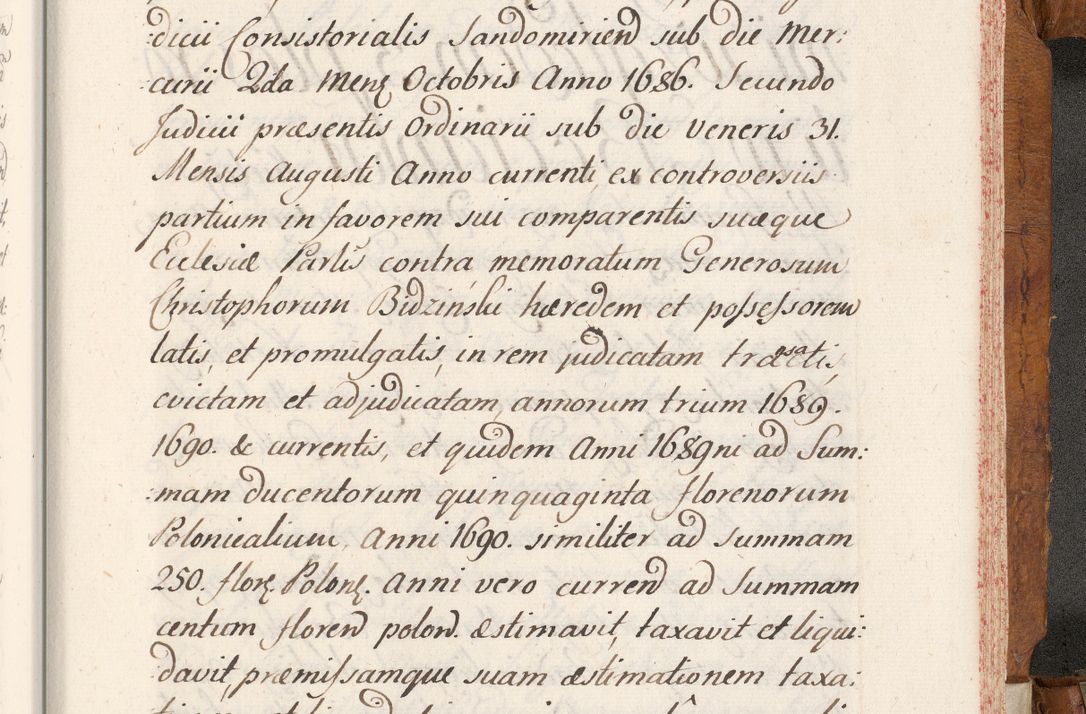 Zdjęcie nr 798 dla obiektu archiwalnego: Volumen V actorum episcopalium R. D. Joannis Małachowski, episcopi Cracoviensis, ducis Severiae per annos 1690 et 1691 acticatorum, quorum index ad finem praesentis voluminis exhibetur adnotatus