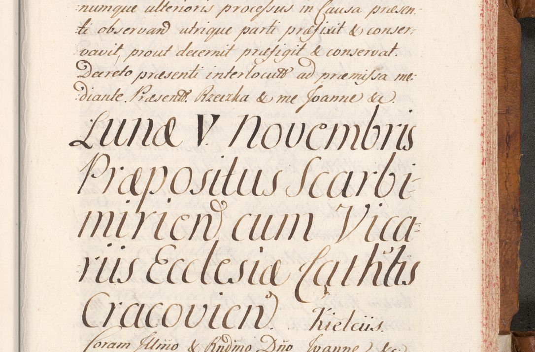 Zdjęcie nr 770 dla obiektu archiwalnego: Volumen V actorum episcopalium R. D. Joannis Małachowski, episcopi Cracoviensis, ducis Severiae per annos 1690 et 1691 acticatorum, quorum index ad finem praesentis voluminis exhibetur adnotatus