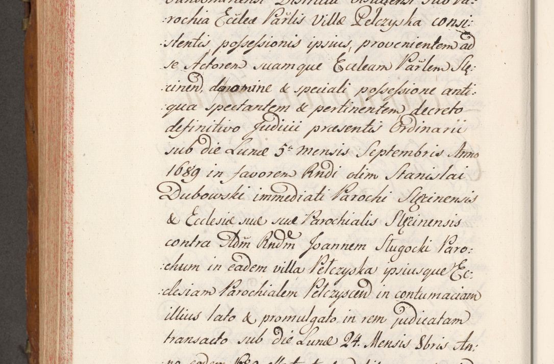 Zdjęcie nr 757 dla obiektu archiwalnego: Volumen V actorum episcopalium R. D. Joannis Małachowski, episcopi Cracoviensis, ducis Severiae per annos 1690 et 1691 acticatorum, quorum index ad finem praesentis voluminis exhibetur adnotatus