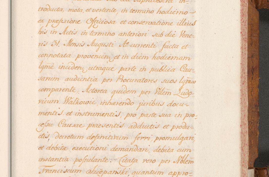 Zdjęcie nr 704 dla obiektu archiwalnego: Volumen V actorum episcopalium R. D. Joannis Małachowski, episcopi Cracoviensis, ducis Severiae per annos 1690 et 1691 acticatorum, quorum index ad finem praesentis voluminis exhibetur adnotatus