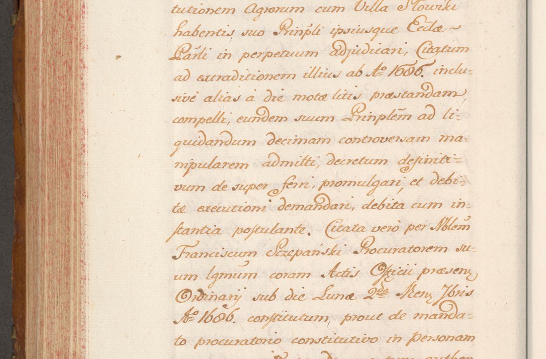 Zdjęcie nr 697 dla obiektu archiwalnego: Volumen V actorum episcopalium R. D. Joannis Małachowski, episcopi Cracoviensis, ducis Severiae per annos 1690 et 1691 acticatorum, quorum index ad finem praesentis voluminis exhibetur adnotatus