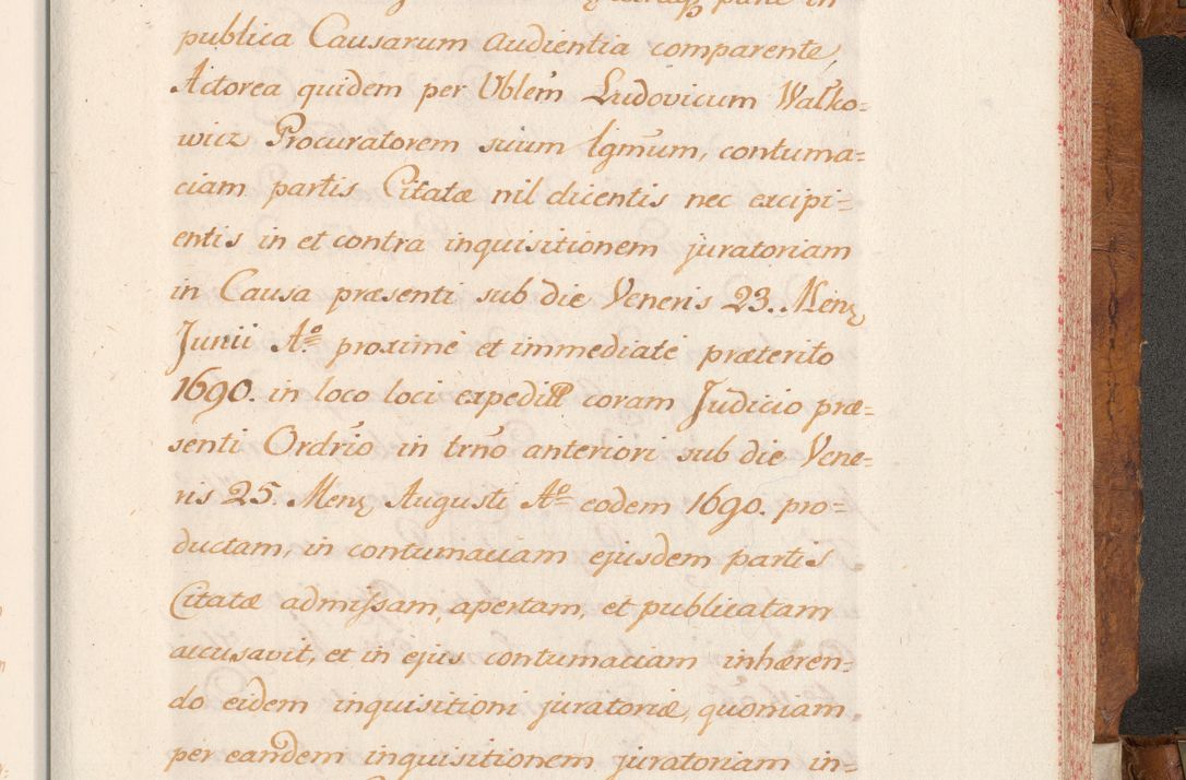 Zdjęcie nr 696 dla obiektu archiwalnego: Volumen V actorum episcopalium R. D. Joannis Małachowski, episcopi Cracoviensis, ducis Severiae per annos 1690 et 1691 acticatorum, quorum index ad finem praesentis voluminis exhibetur adnotatus