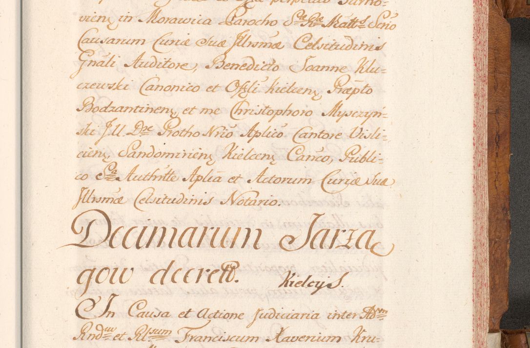 Zdjęcie nr 694 dla obiektu archiwalnego: Volumen V actorum episcopalium R. D. Joannis Małachowski, episcopi Cracoviensis, ducis Severiae per annos 1690 et 1691 acticatorum, quorum index ad finem praesentis voluminis exhibetur adnotatus