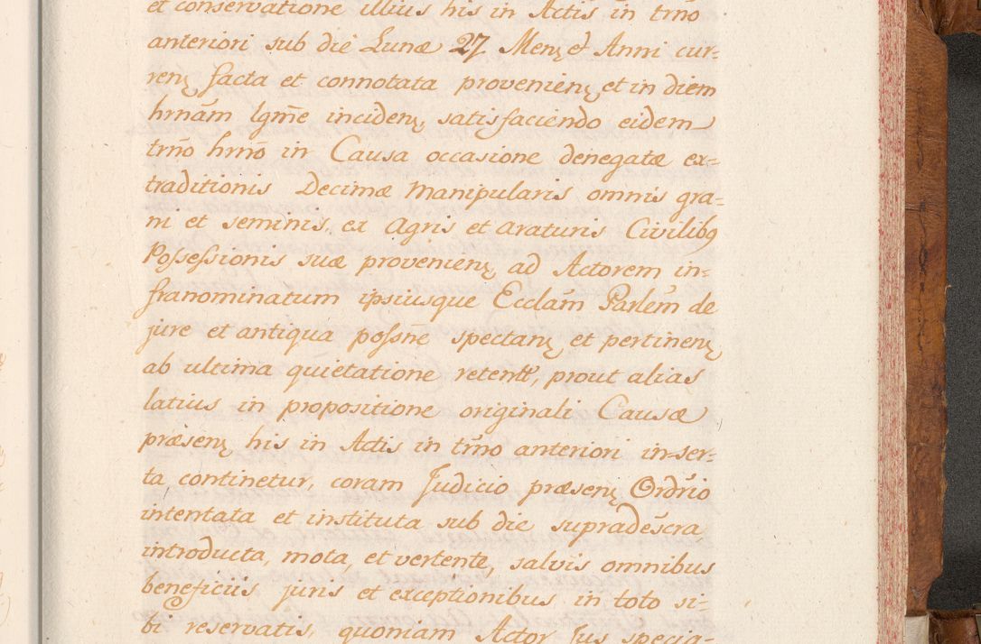 Zdjęcie nr 688 dla obiektu archiwalnego: Volumen V actorum episcopalium R. D. Joannis Małachowski, episcopi Cracoviensis, ducis Severiae per annos 1690 et 1691 acticatorum, quorum index ad finem praesentis voluminis exhibetur adnotatus