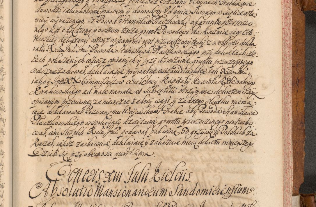 Zdjęcie nr 656 dla obiektu archiwalnego: Volumen V actorum episcopalium R. D. Joannis Małachowski, episcopi Cracoviensis, ducis Severiae per annos 1690 et 1691 acticatorum, quorum index ad finem praesentis voluminis exhibetur adnotatus