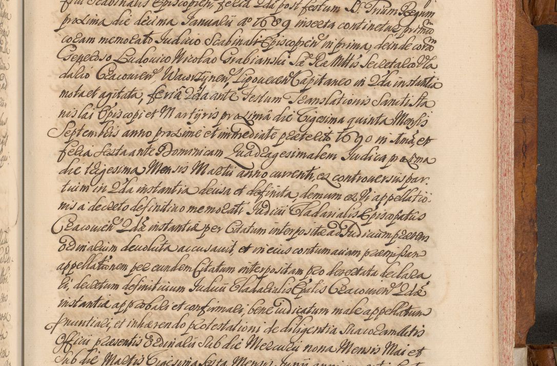 Zdjęcie nr 634 dla obiektu archiwalnego: Volumen V actorum episcopalium R. D. Joannis Małachowski, episcopi Cracoviensis, ducis Severiae per annos 1690 et 1691 acticatorum, quorum index ad finem praesentis voluminis exhibetur adnotatus
