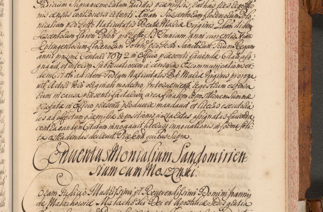 Zdjęcie nr 622 dla obiektu archiwalnego: Volumen V actorum episcopalium R. D. Joannis Małachowski, episcopi Cracoviensis, ducis Severiae per annos 1690 et 1691 acticatorum, quorum index ad finem praesentis voluminis exhibetur adnotatus