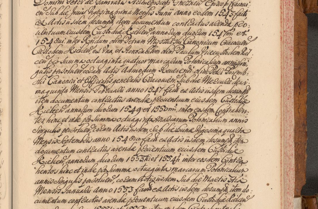 Zdjęcie nr 616 dla obiektu archiwalnego: Volumen V actorum episcopalium R. D. Joannis Małachowski, episcopi Cracoviensis, ducis Severiae per annos 1690 et 1691 acticatorum, quorum index ad finem praesentis voluminis exhibetur adnotatus