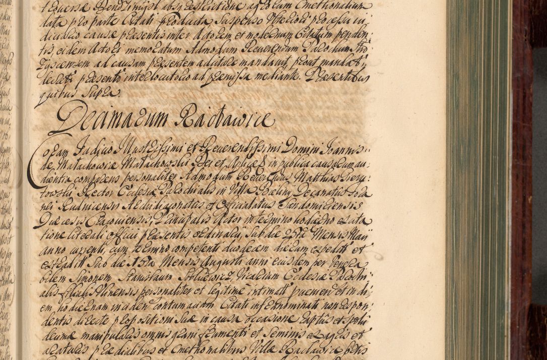 Zdjęcie nr 156 dla obiektu archiwalnego: Acta actorum episcopalium R. D. Joannis a Małachowice Małachowski, episcopi Cracoviensis a die 16 Julii anni 1688 et 1689 acticatorum. Volumen IV