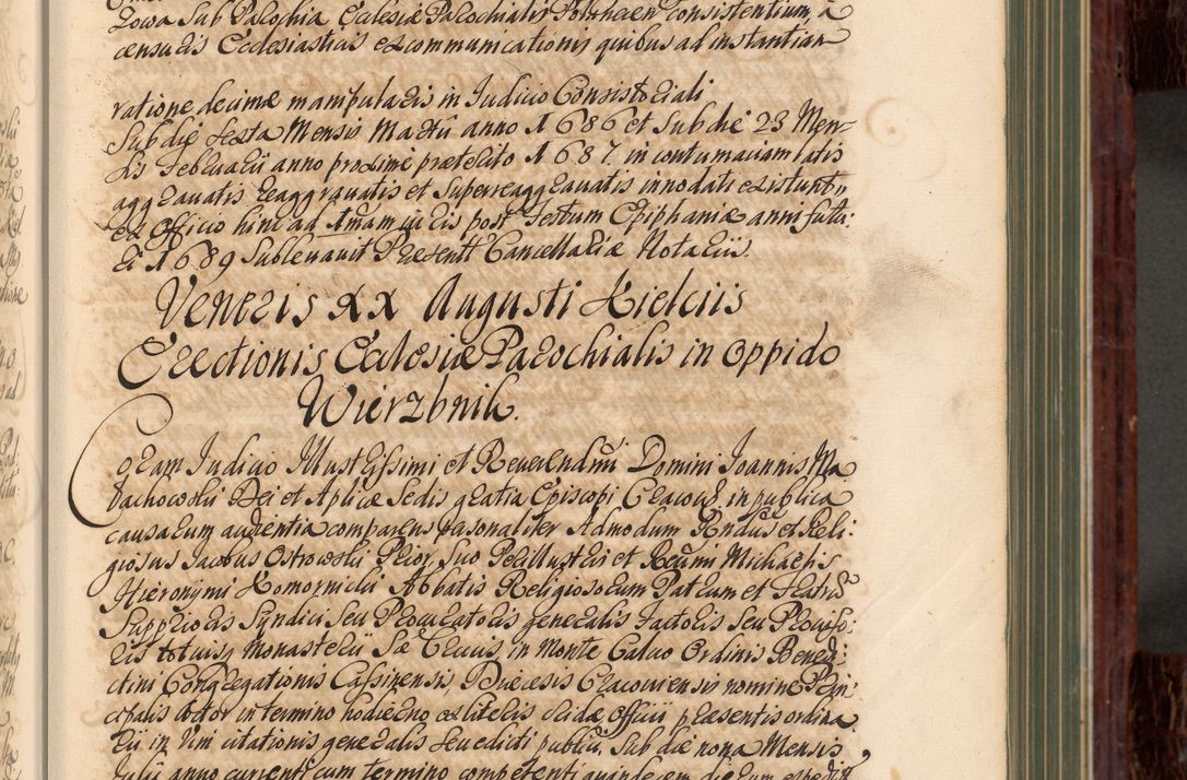 Zdjęcie nr 24 dla obiektu archiwalnego: Acta actorum episcopalium R. D. Joannis a Małachowice Małachowski, episcopi Cracoviensis a die 16 Julii anni 1688 et 1689 acticatorum. Volumen IV