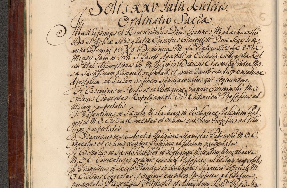 Zdjęcie nr 23 dla obiektu archiwalnego: Acta actorum episcopalium R. D. Joannis a Małachowice Małachowski, episcopi Cracoviensis a die 16 Julii anni 1688 et 1689 acticatorum. Volumen IV
